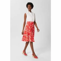 Hobbs Red Melina Skirt -Hobbs Sales unnamed file 2534