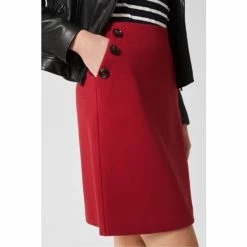 Hobbs Teia Red Ponte Skirt -Hobbs Sales unnamed file 2579