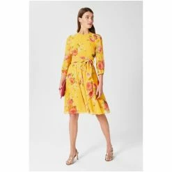 Hobbs Yellow Jasmina Dress -Hobbs Sales unnamed file 259