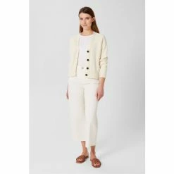 Hobbs Cream Chloe Cotton Cardigan -Hobbs Sales unnamed file 2636