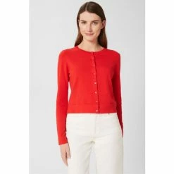 Hobbs Michelle Red Cardigan