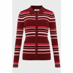 Hobbs Red Vera Stripe Shirt -Hobbs Sales unnamed file 2677