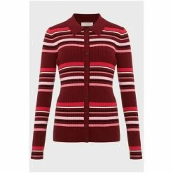Hobbs Red Vera Stripe Shirt -Hobbs Sales unnamed file 2678