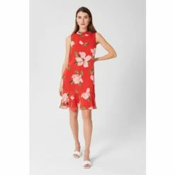 Hobbs Red Madeline Dress