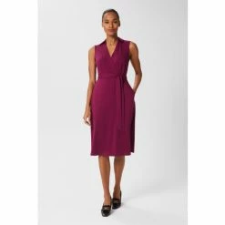 Hobbs Purple Clara Jersey Dress