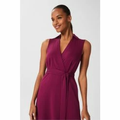 Hobbs Purple Clara Jersey Dress -Hobbs Sales unnamed file 347