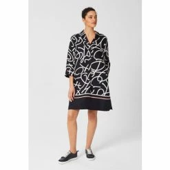 Hobbs Marina Blue Tunic Dress