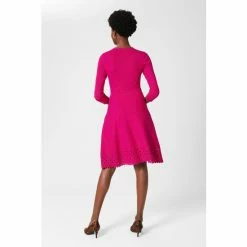Hobbs Pink Myra Knitted Dress -Hobbs Sales unnamed file 491