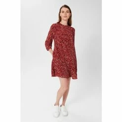 Hobbs Red Prim Dress