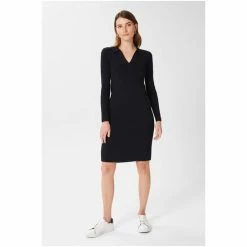 Hobbs Blue Vera Knitted Dress