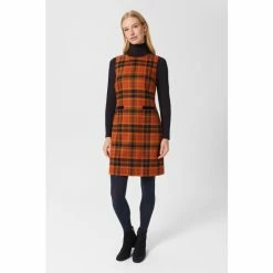 Hobbs Orange Ruthie Dress