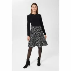 Hobbs Blue Gill Knitted Dress