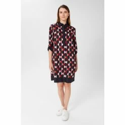Hobbs Blue Aubery Tunic Dress