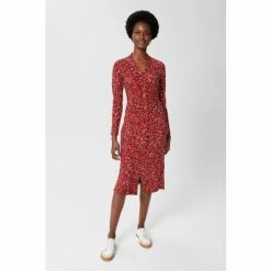 Hobbs Red Hatty Jersey Dress