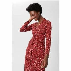Hobbs Red Hatty Jersey Dress -Hobbs Sales unnamed file 645