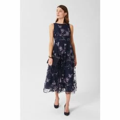 Hobbs Blue Myla Floral Dress