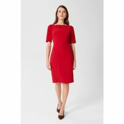 Hobbs Red Abigail Dress