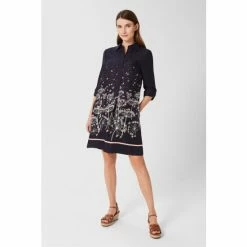 Hobbs Blue Marci Tunic Dress