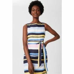 Hobbs Blue Jaci Linen Dress -Hobbs Sales unnamed file 798