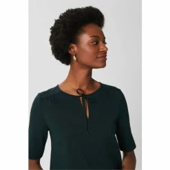 Hobbs Green Claudine Tie Neck Top -Hobbs Sales unnamed file 872