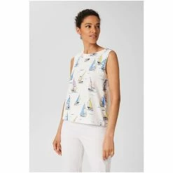 Hobbs Maddy White Printed Vest -Hobbs Sales unnamed file 950